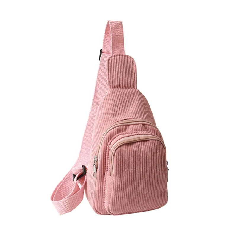 Slingtas voor dames Kleine crossbodytas Corduroy heuptasje voor op reis Sport