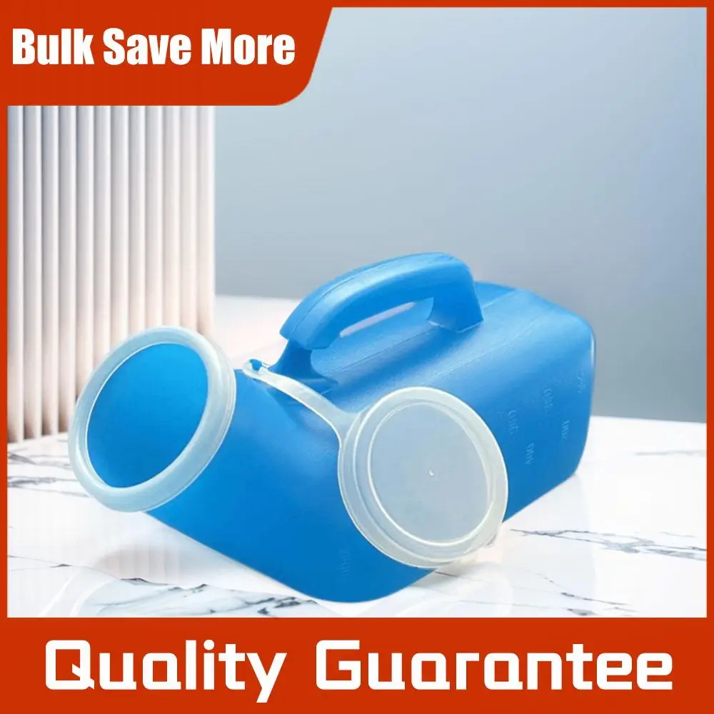 1200ml Pee Bottle Spill Proof Portable Urinal Plastic Mens Bedpan Bottle with Lid for Car Elderly and Incontinence