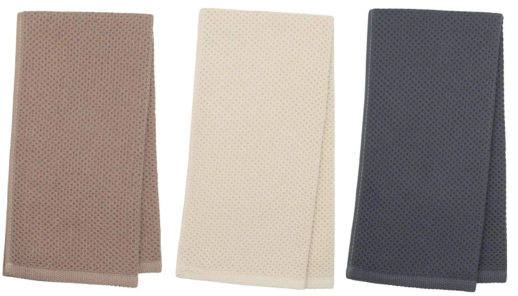 Cotton Hand Face Head Towel Waffle Weave Kitchen Tea Towel Dish Towels, Soft and Absorbent Bath Guest Gym Towel