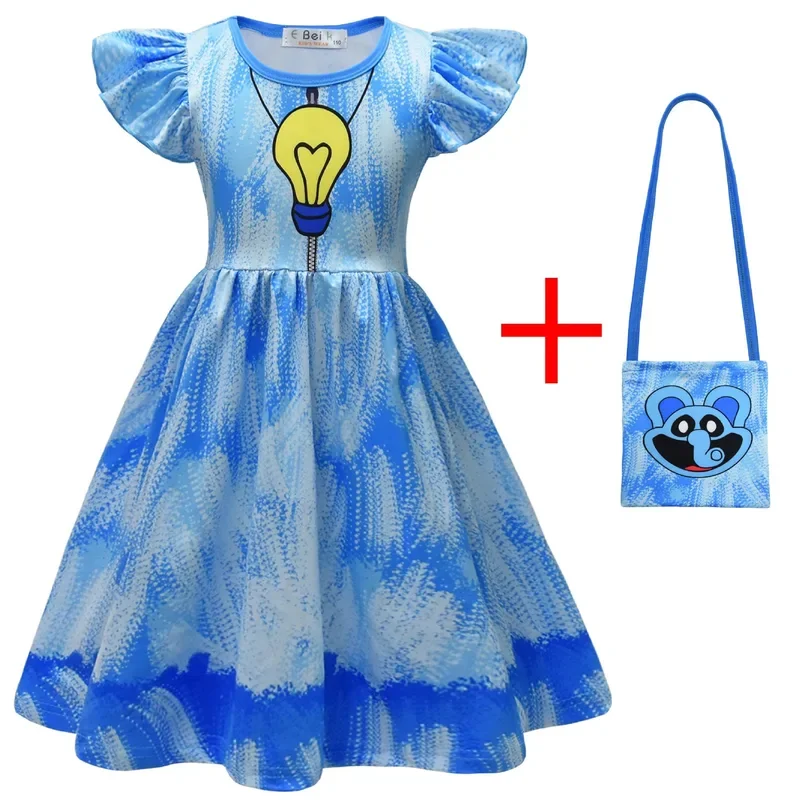 Halloween Game Cosplay em família para crianças, vestido catnap dogday para crianças, bolsa casual catnap, verão