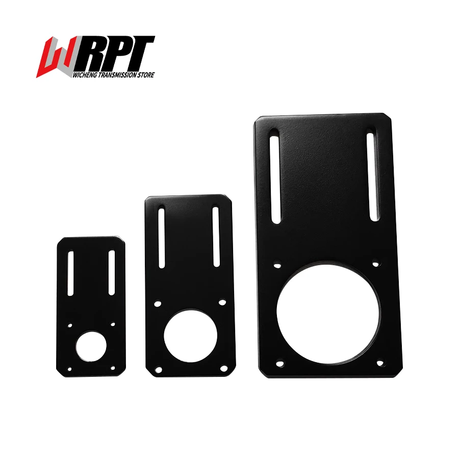 Suporte de motor padrão placa reta em forma plana 180 graus suporte fixo uso do assento para 42 57 86 60 80 servo motor de passo