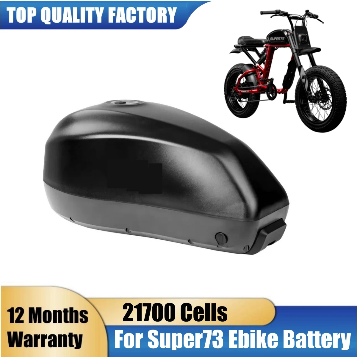 

Electric Bicycle Lithium Battery Pack Fuel Tank Ebike Escooter Battery 36V 48V 52V 60V 72V 30Ah 45Ah for Super73 250W-3000W