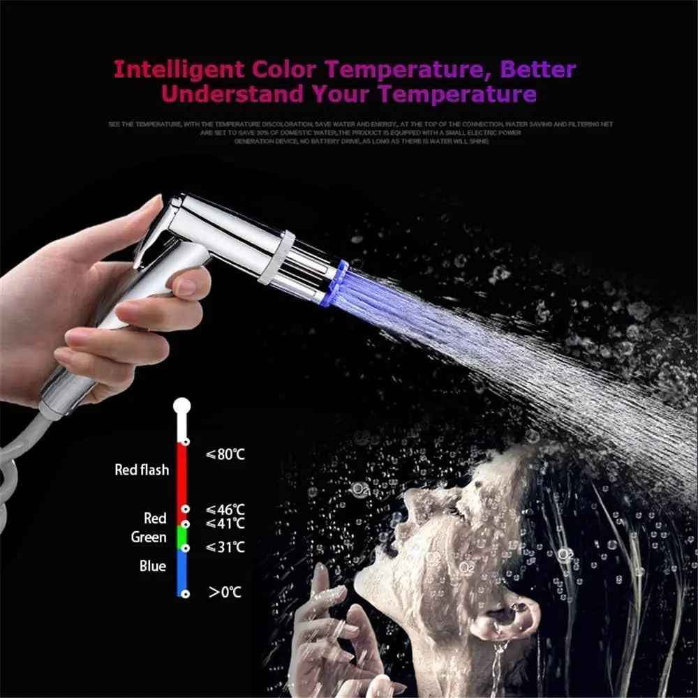 Tri-color Temperature-Sensing Gradient LED Faucet Aerator Replacement for Kitchen and Bathroom Sinks