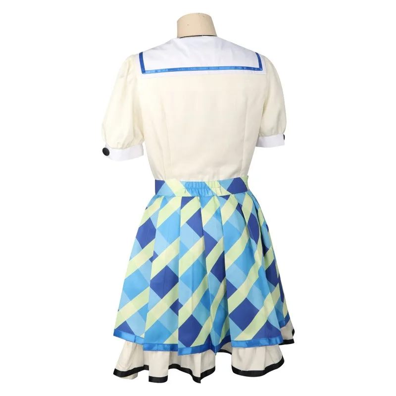 Aikatsu! Kiriya Aoi Cosplay Costume Idol Doctor Aoi's Sailor Suits Starlight Academy Schoolgirl JK Uniform Skirts