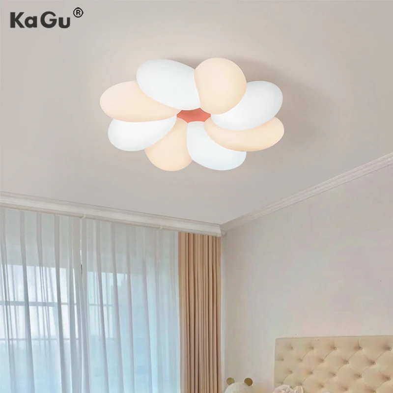 

KAGU Nordic living room ceiling lamp Led Flower bedroom ceiling lamp Modern home creative study lamp Restaurant interior lamp