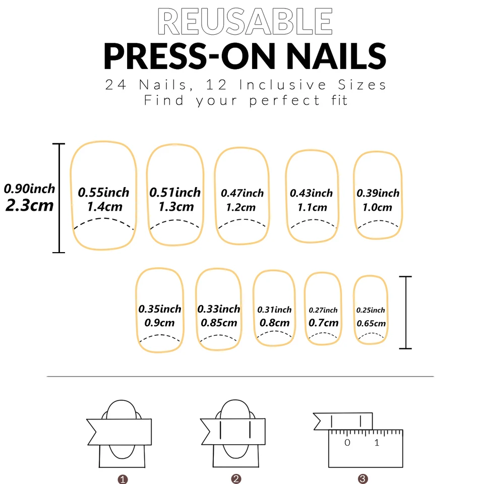 24 piezas de uñas postizas cuadradas negras, francesas, con patrón de corazones y brillantina plateada, reutilizables, incluye 1 pegamento tipo gel y 1 empujador de cutículas, para mujeres 4