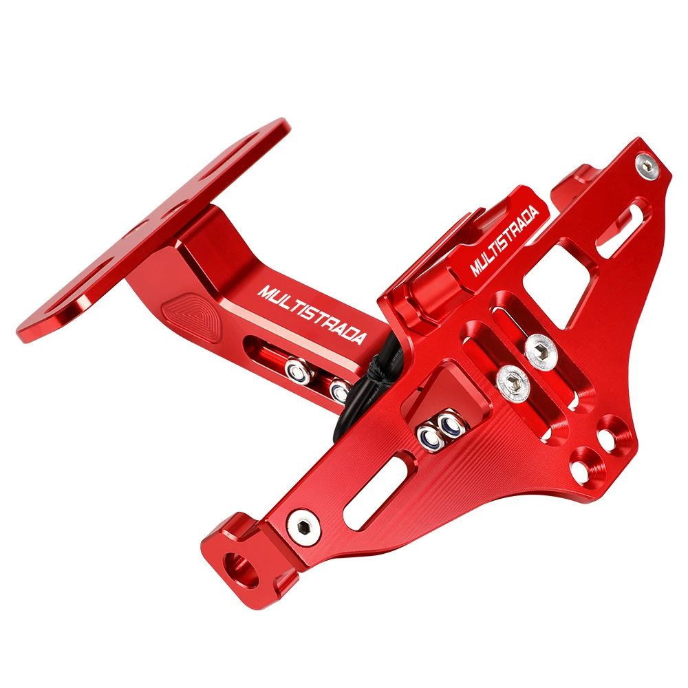 

For DUCATI Multistrada 950 1200 1200S 1260 1260S 2015-2023 Turn Signal Light Adjustable Tail Eliminator License Plate Bracket