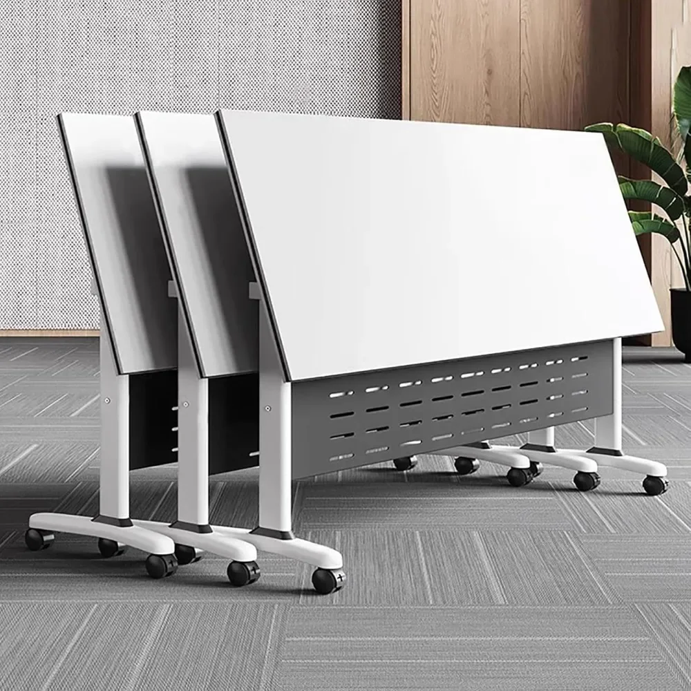 Conference Table Foldable Meeting Tables, Conference Rooms Training Rooms Flip Top Mobile Training Table, Rolling Meeting
