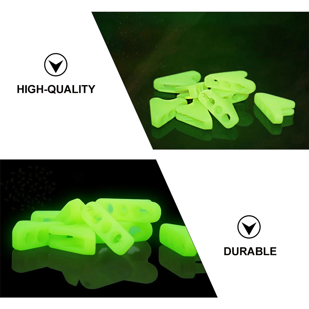 

80pcs Fluorescent Tent Triangle Buckles Adjustable Outdoor Rope Buckle Night Safety Wind Canopy Buckle For Hiking Picnic Camping