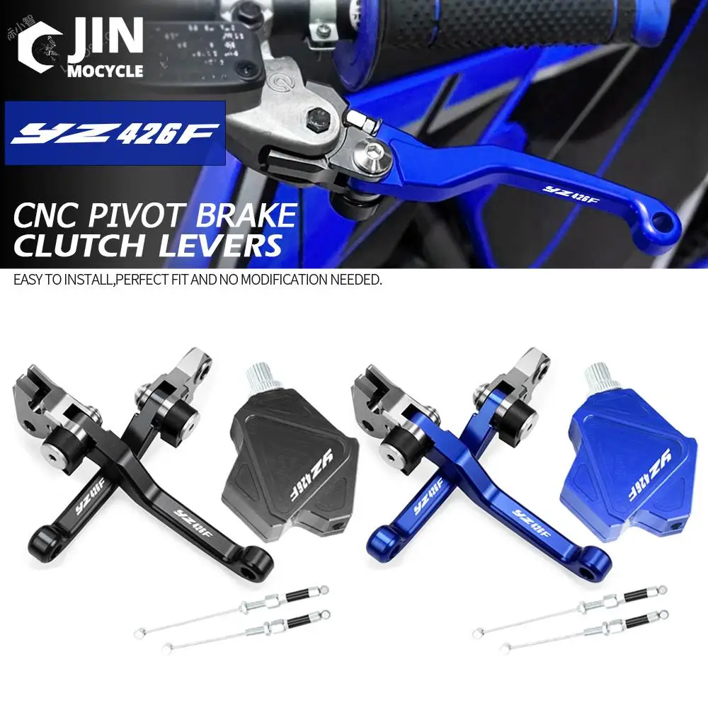 

Dirt Bike CNC Brake Clutch Levers Stunt Clutch Pull Cable Lever Replacement Easy System For YAMAHA YZ426F YZ 426F YZ426 F 2008