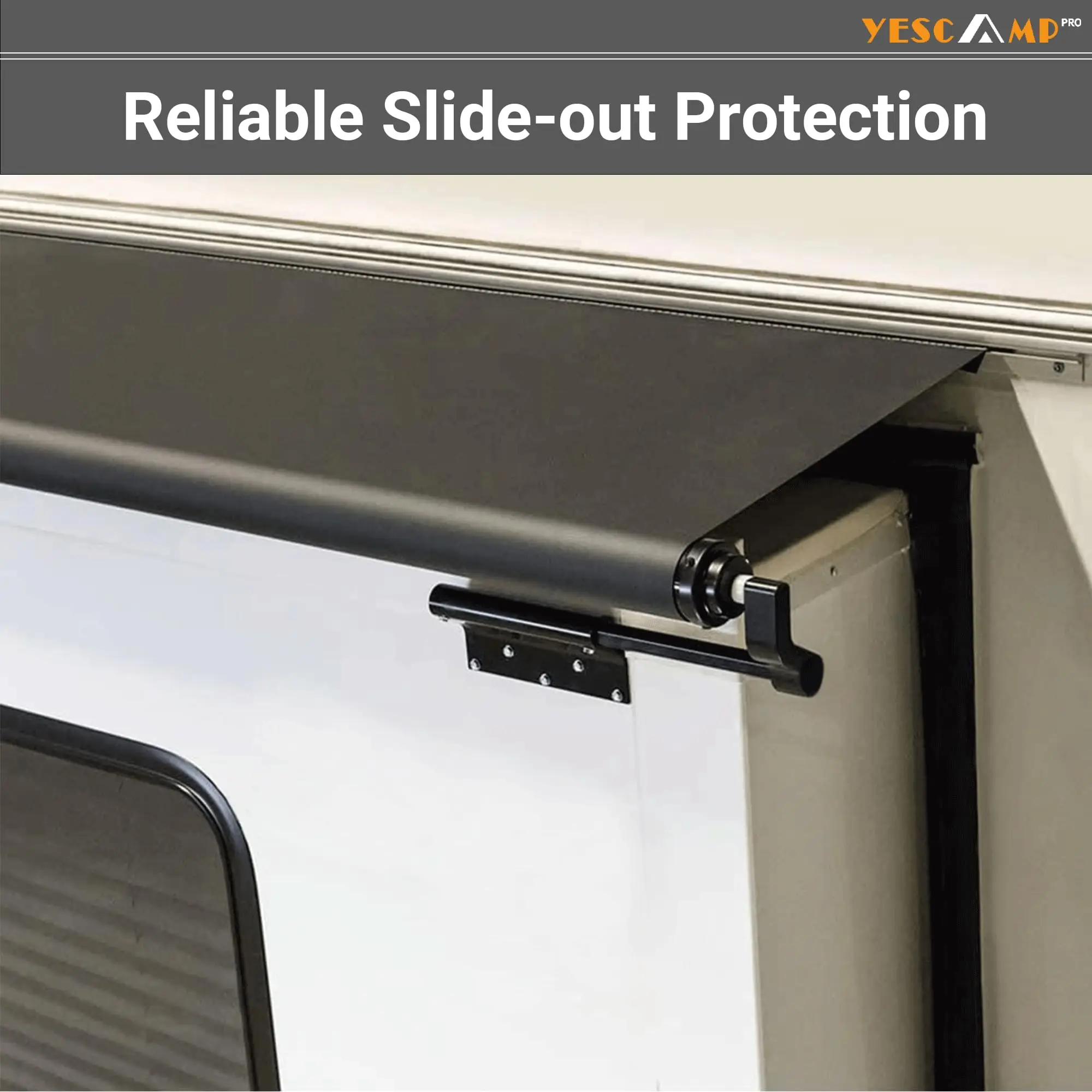 RV Slide Topper Awning Complete Kit,Universal Fit RV Slide Out Awning Protection for RVs,Campers,Travel Trailers,5th