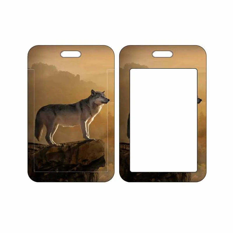 Fashion ID Card Holder Bank Card Cover Wolves Credit Card Case Card Protector Bus Card Case Gift