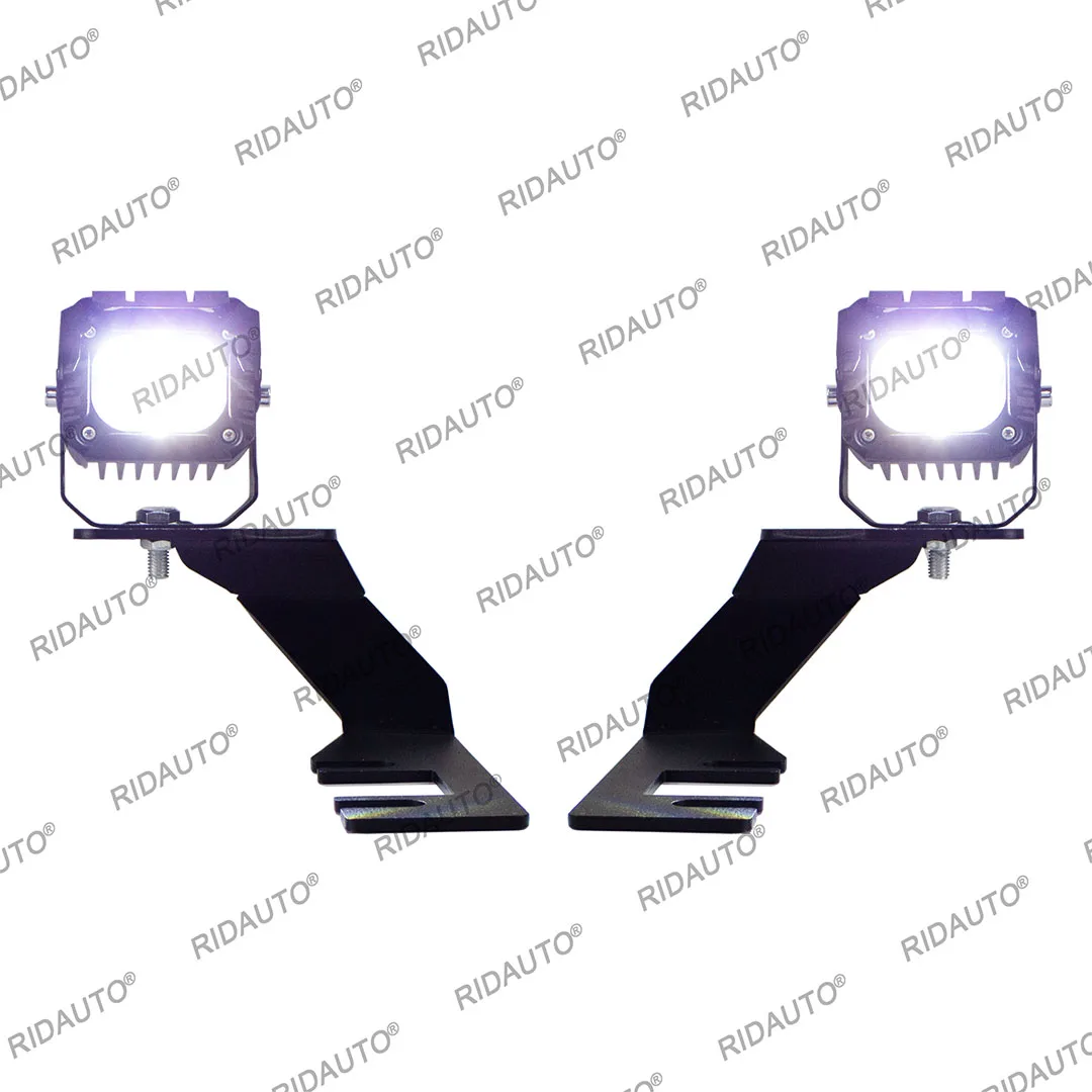 

Pickup Truck Engine Hood Ditch LED Lamp Kit Offroad Hood Work Light Mount Bracket For Ford Ranger 2023-2025+ Ditch Pods Led Lamp