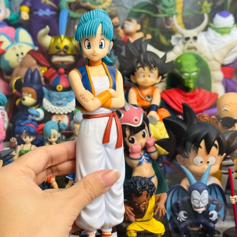 Figura de Anime Dragon Ball Z de 10-20 cm, Figura de Goku, Sección de Práctica, Figuras GK, Krillin, Chichi, Bulma, Modelo Coleccionable de Anime, Juguete de Regalo