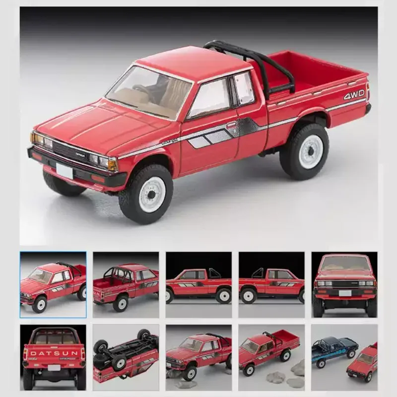 حقيقي في المخزون TAKARA TOMY TOMYTEC TLV 1/64 N321b & N320b Datsun 4WD سبيكة السيارات نماذج دييكاست مجموعة ألعاب السيارات #5