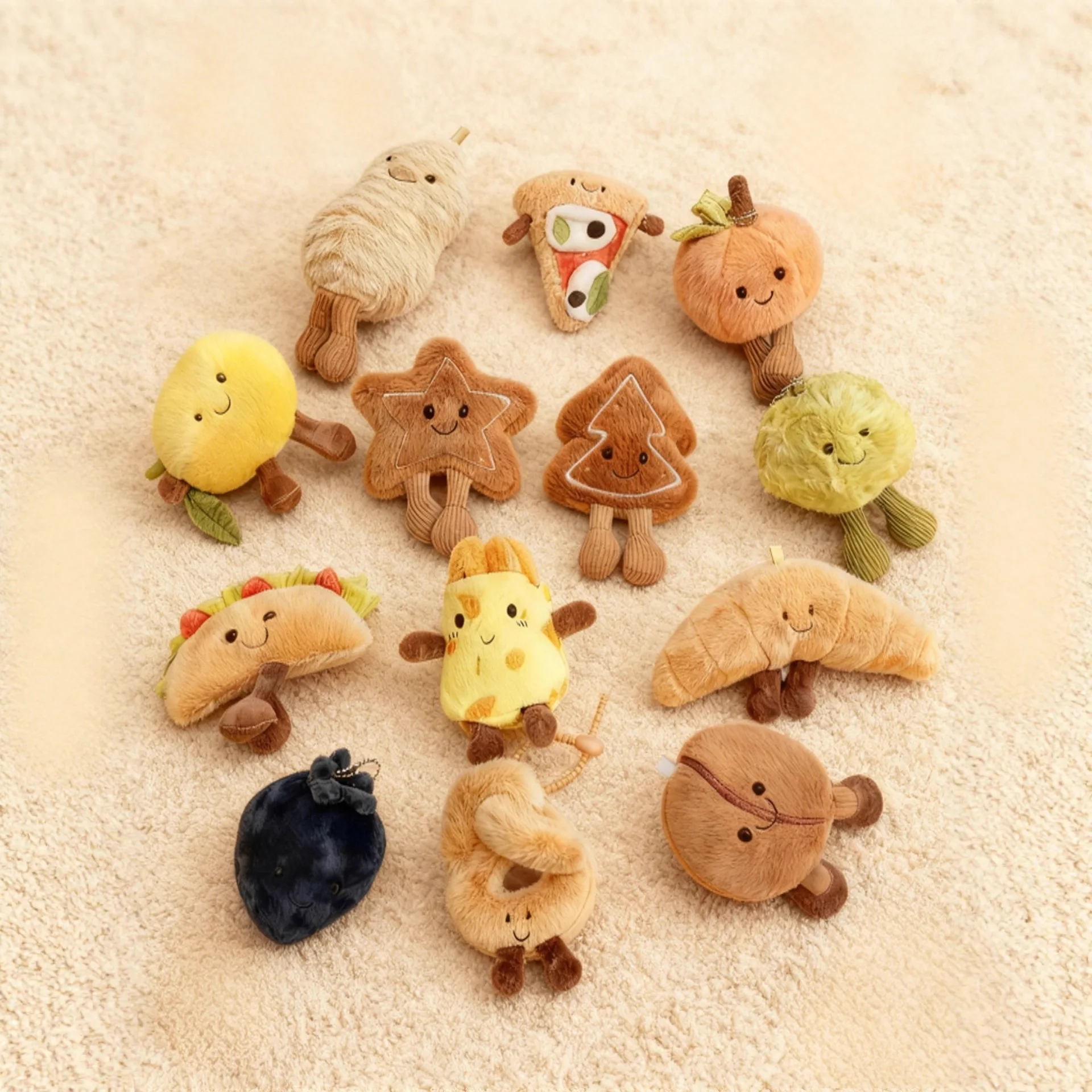 UK Jellycat peluche pendentif nourriture végétale cacahuète cadeau poupée