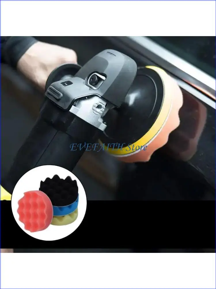 

124B 4 шт. 4-дюймовые полировальные губки для полировки автомобиля, буфер для полировки автомобиля