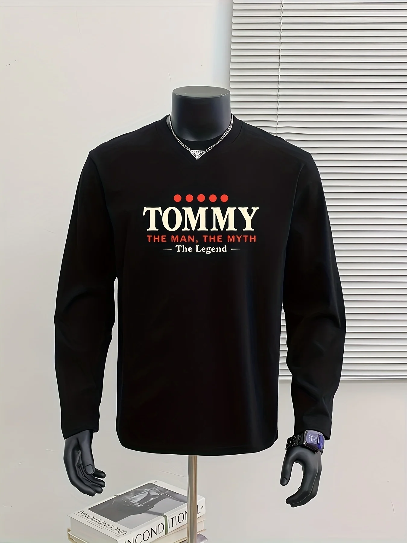 الرجال تي شيرت طويل الأكمام 100% القطن الخامس الرقبة الأسود تومي الجرافيك طباعة لينة تنفس عالية الجودة الرجعية الأمريكية رداء علوي غير رسمي