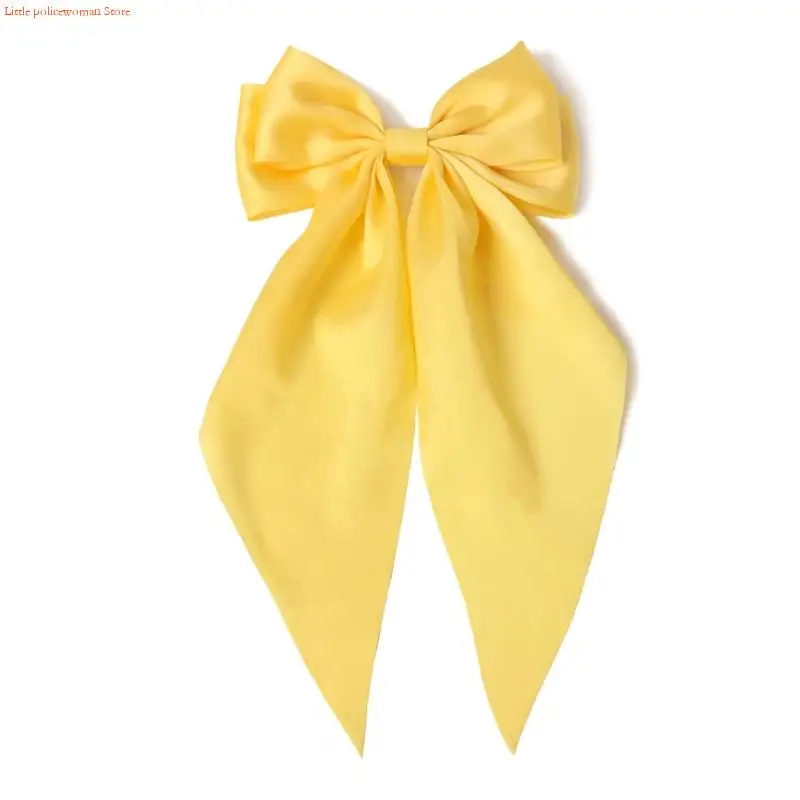 F92D Charm Large Hair Clip Ribbon Headwear Accessory For Long Short Hairs
