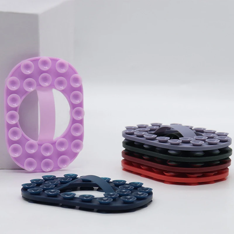 For Mobile Phone Fixture Suction Cup Backed Adhesive Silicone Rubber Sucker Pad For Fixed Pad Double Side Silicone Pad