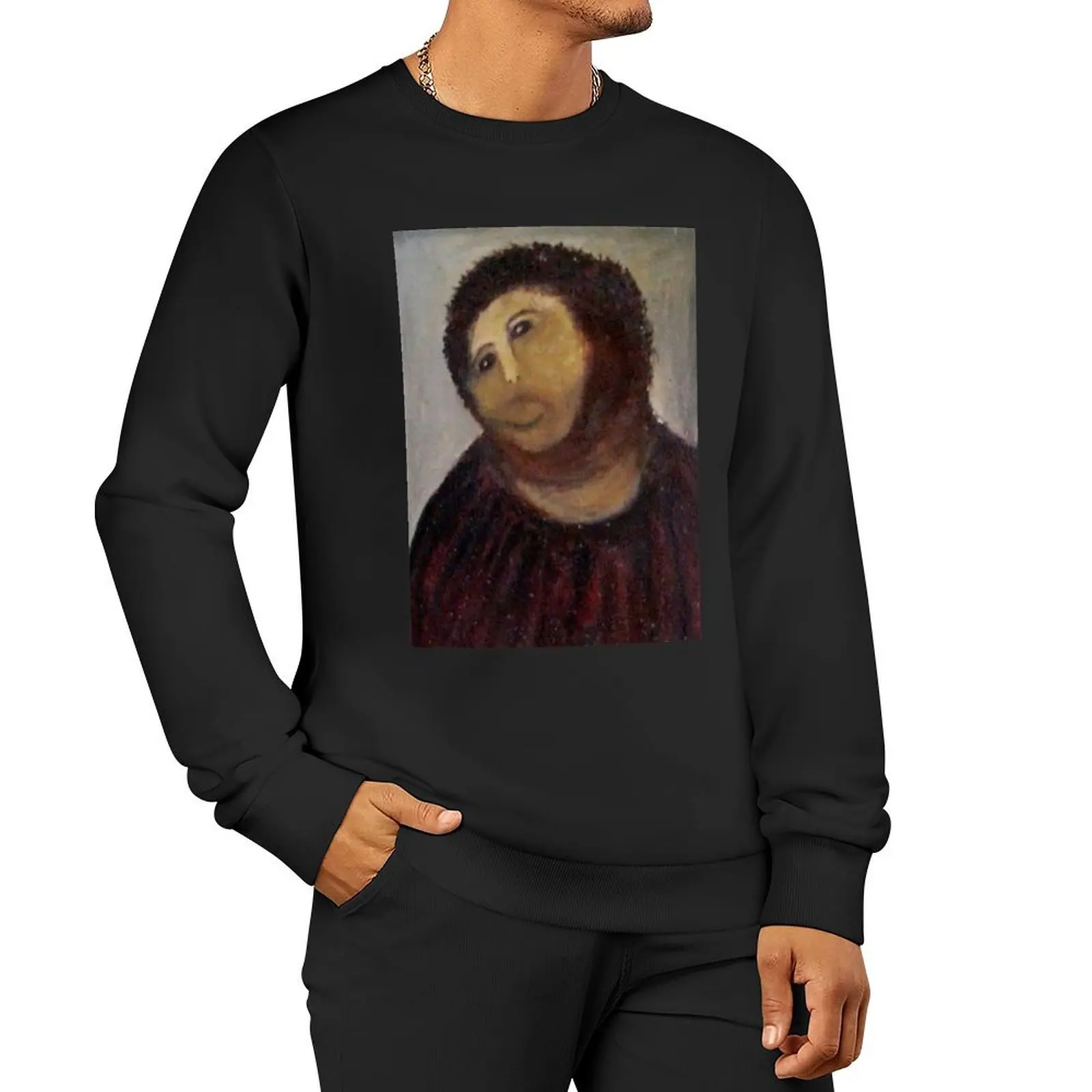 

Monkey Christ / Monkey Jesus Pullover Hoodie men clothes graphic t shirts men men sweatshirt