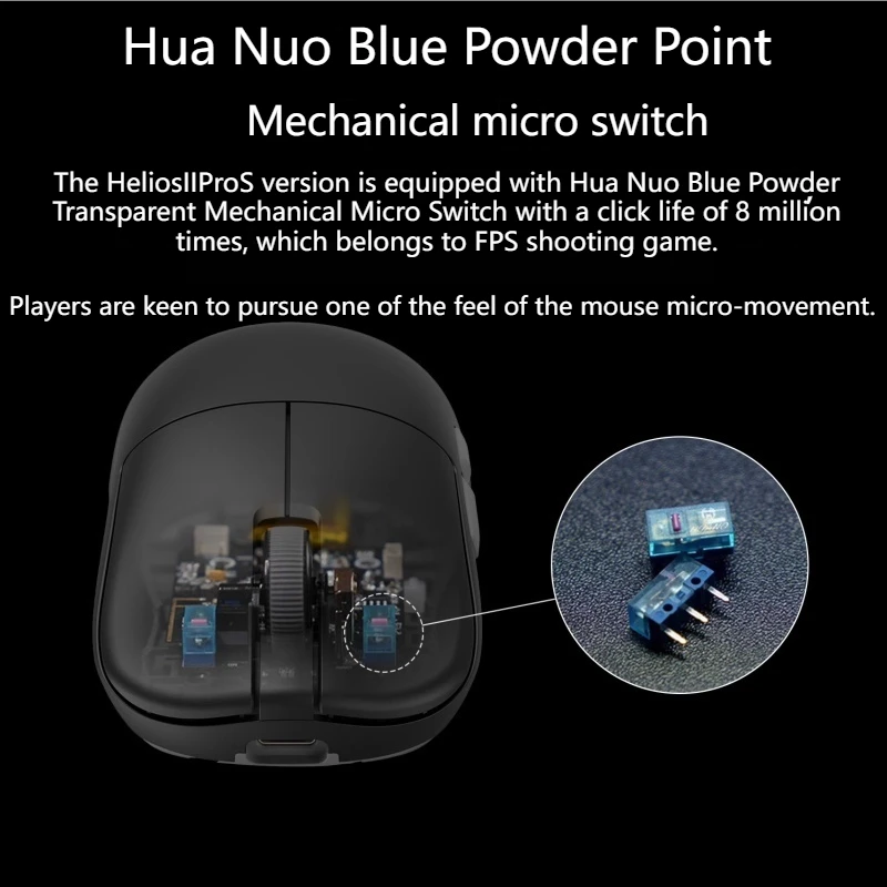 ماوس ألعاب Fantech اللاسلكي ثلاثي الوضع وخفيف الوزن وتصميم متماثل Paw3395 8 كيلو هرتز ماوسات رياضية طويلة التحمل منخفضة الكمون