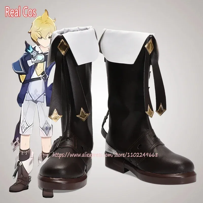 

RealCos Game Genshin Impact MiKa Cosplay Shoes Women Girl Halloween High Heels Shoes Custom made