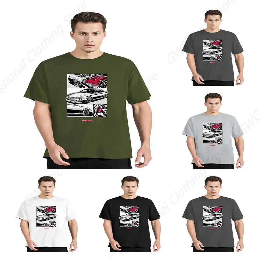 Car Design T-Shirt Casual Hipster t shirt Oversized Cotton Tshirt S - 6XL Fresh Classic Basic Tshirts