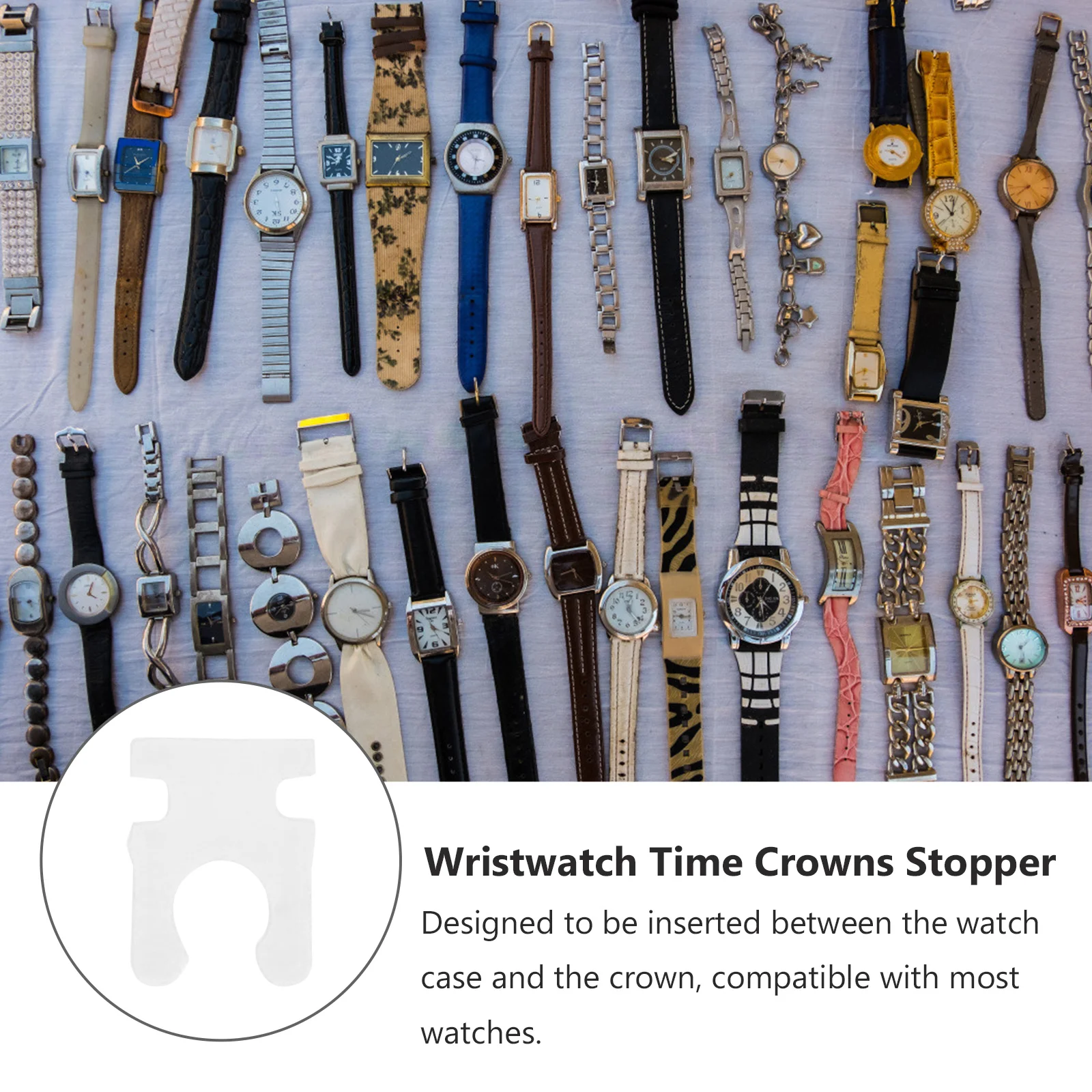 

1000Pcs Watches Time Crowns Stopper Tool Quality Plastic for Watch Repairing Stopper