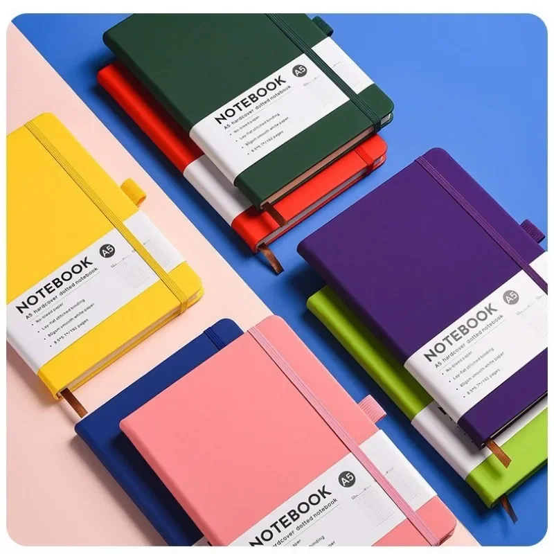 A5 Simple Style Business Office Notebook High Appearance Level PU Soft Leather Meeting Notebook