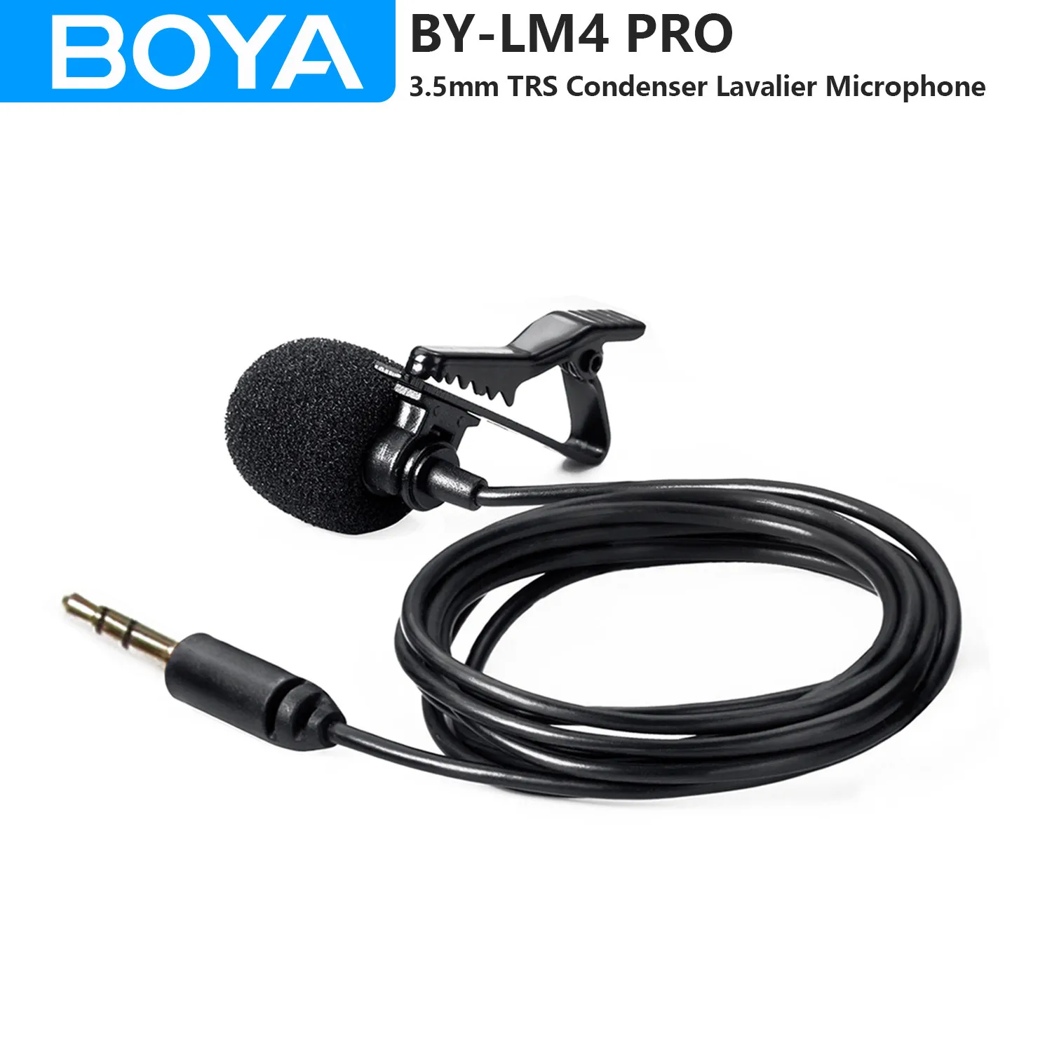 

Конденсаторный петличный микрофон BOYA BY-LM4 PRO, 3,5 мм