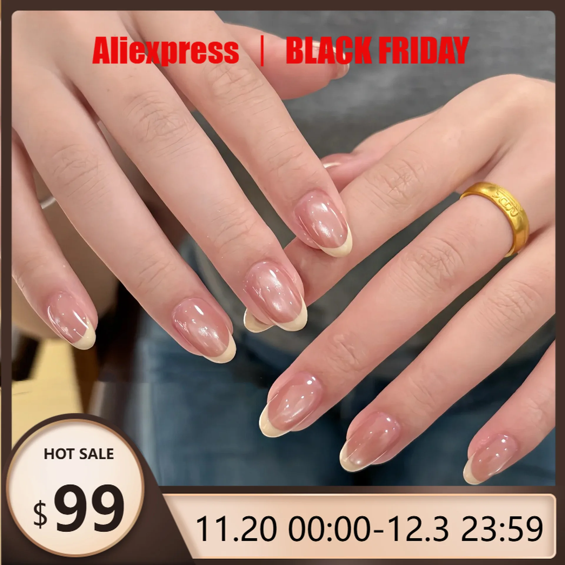 

10 шт./компл., носимые вручную короткие миндалевидные красивые палубы, ручная роспись, желтый французский кончик пальца с телесным фоном, цветные ногти