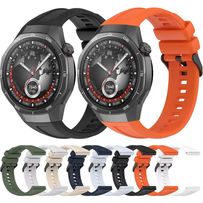 Official Silicone Strap For Huawei Watch GT5 Pro 46mm Exclusive interface Bracelet Accessories Huawei Watch GT5 Pro 46MM correa