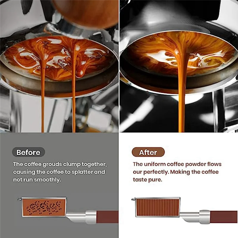 【Must-Haves】Handle Needle Dispenser Professional Coffee Dispenser With 51Mm Filter For Espresso Dispensing