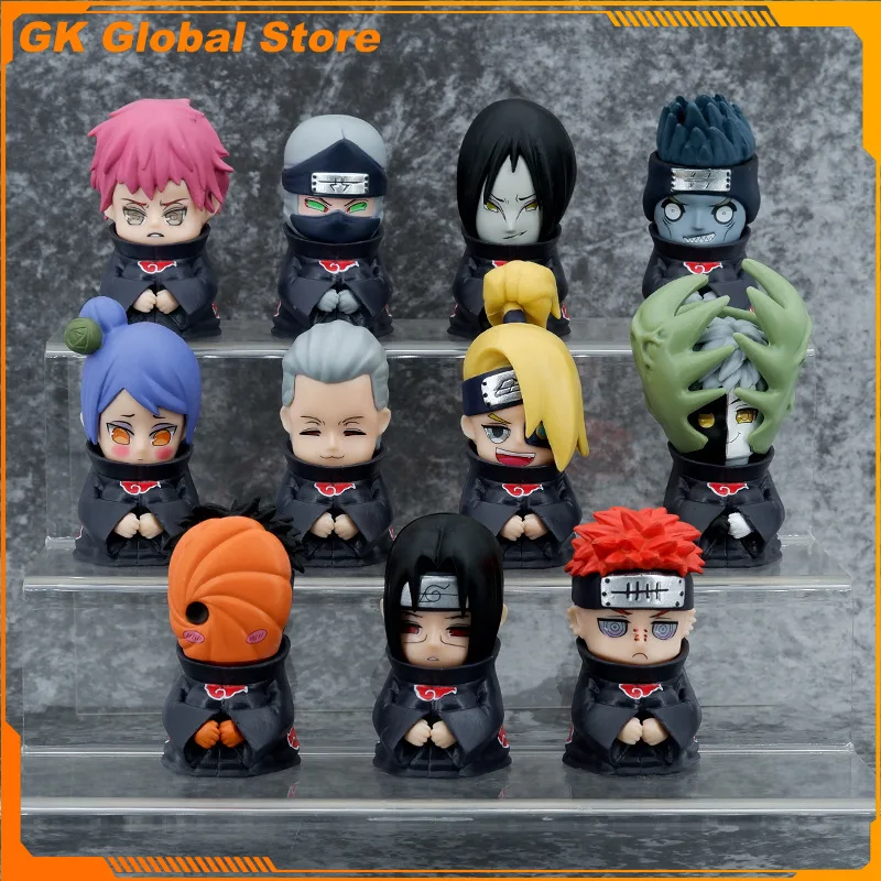 

NARUTO New Anime Figure Akatsuki Peripheral PVC Q Version Model Statue Desktop Decoration Ornaments Kids Birthday Gifts Toys