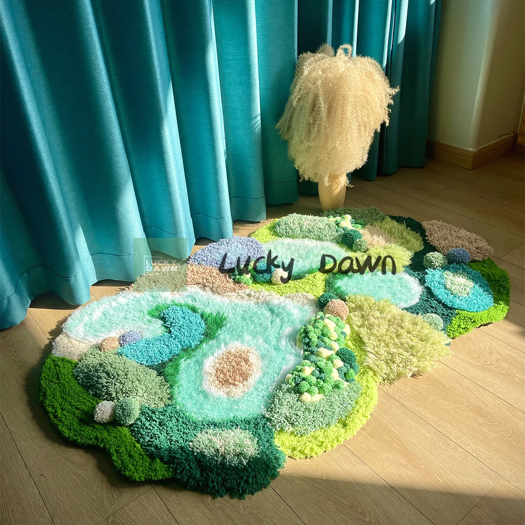 

Moss Carpet Handmade Creative Material Package Wool Crochet Three-dimensional Decoration Holiday Gift