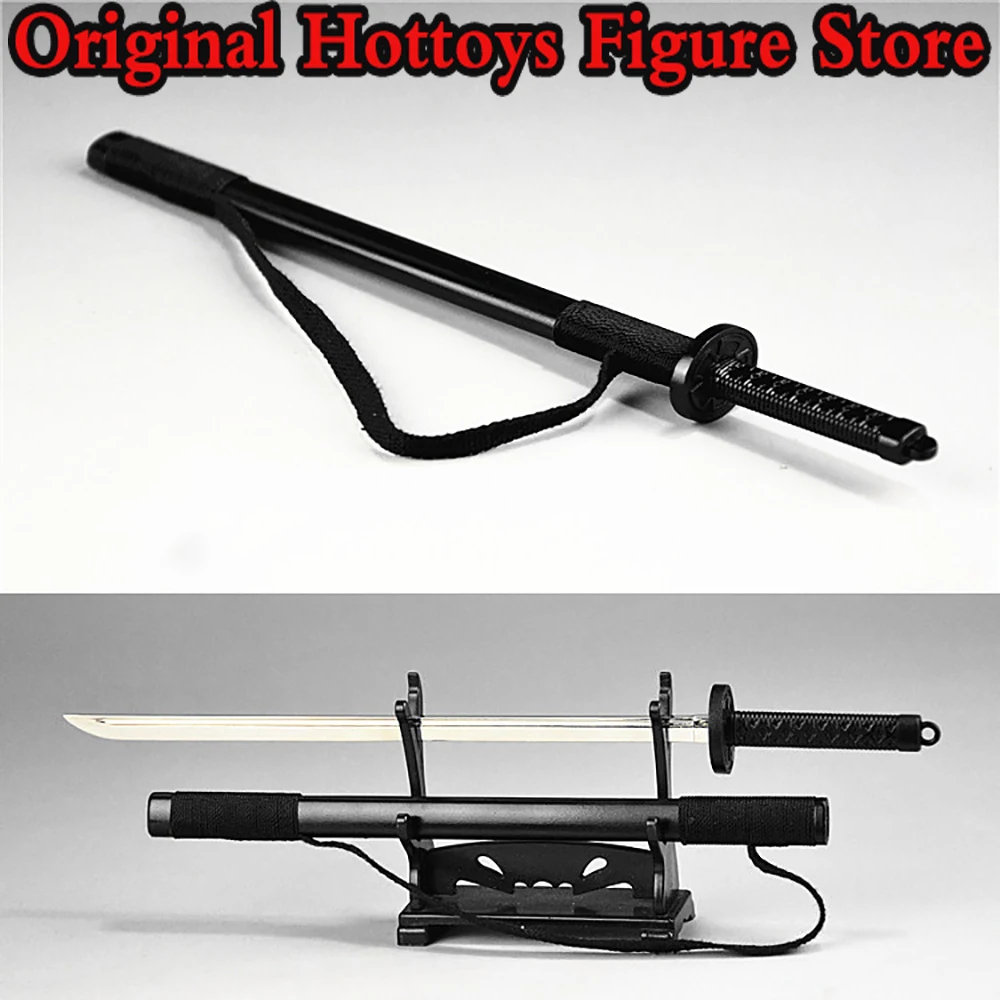 In Stock 1/6 Scale Soldiers Scene Accessories Black Alloy Sabre Weapon Model About 22cm For 12-inches Action Figure Doll