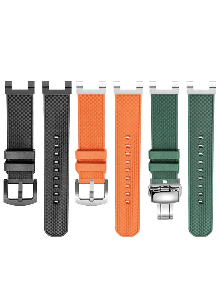 Suitable for Casio GST-B100 Modified Fluoroelastomer Strap GST-S130 300 330 110 120 Accessories view 5