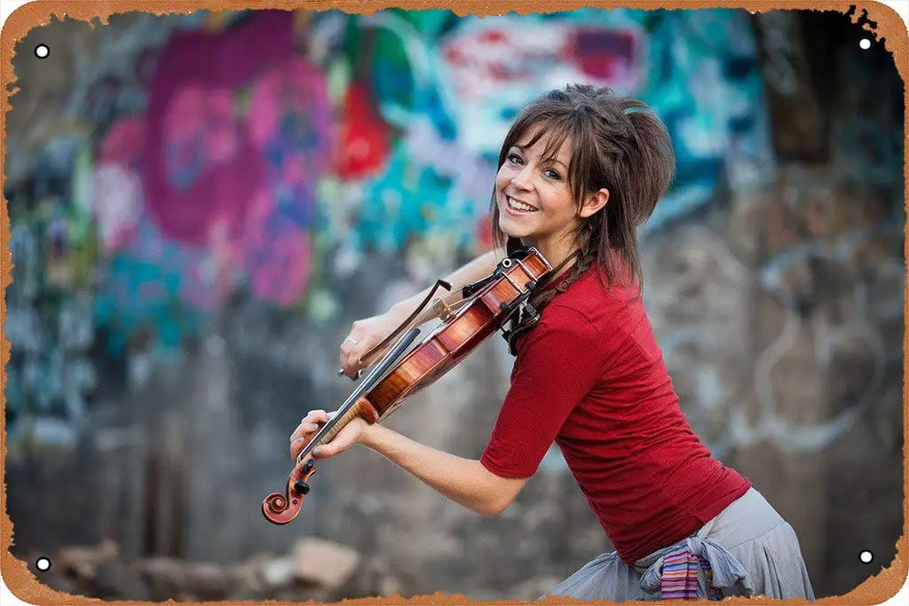 Yitachi Lindsey Stirling Violinist Cute Girl Woman Poster Celebrities & Musicians 12