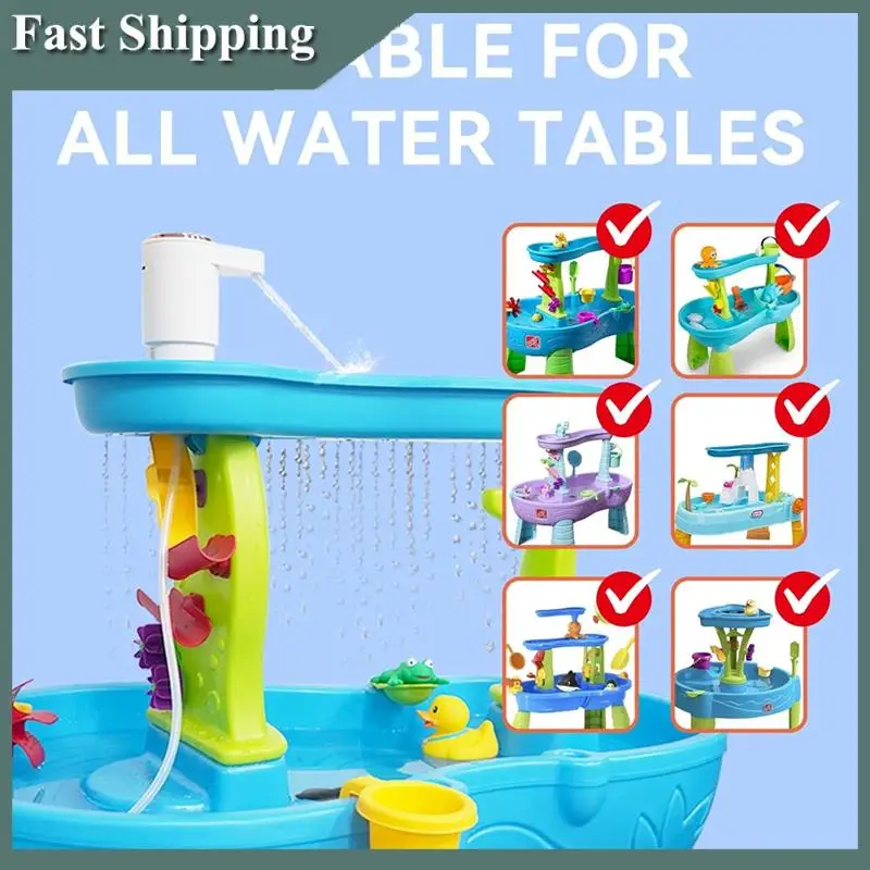 -MEOF Water Table Pump Cordless Rechargeable Water Pump For Kids Sand Water Play Table