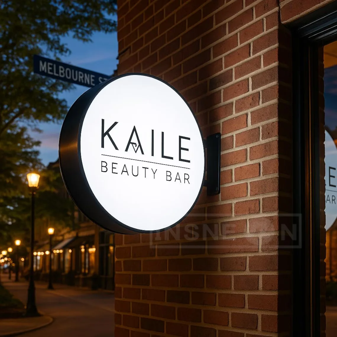 Custom Led Light Box Sign Entranc Business Acrylic Lightbox Signage Illuminated Signboard Outdoor House Shop Logo Letters Signs