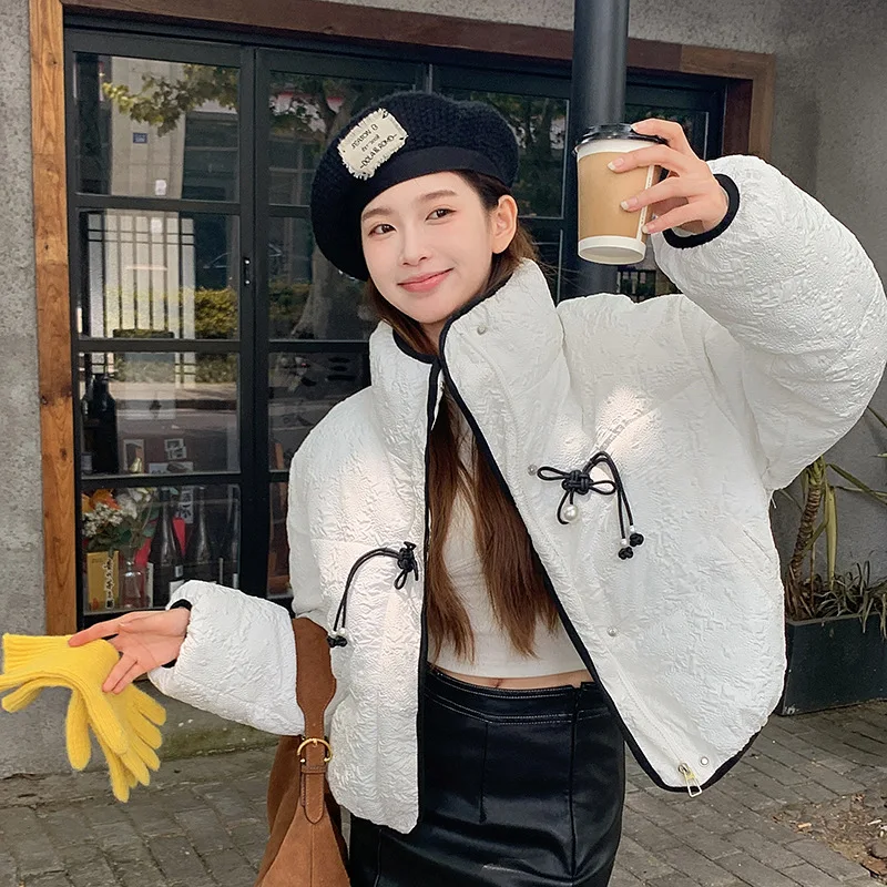 Sweet Women's Fall Winter Cotton Clothes Pearl Button New Chinese Niche Design Sense Simple Comfortable Leisure Soft Fashion