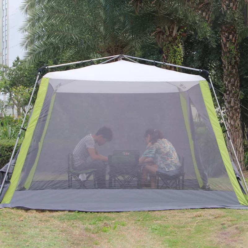 Fully automatic quick-opening awning, outdoor sunscreen, mosquito and insect protection, simple canopy tent