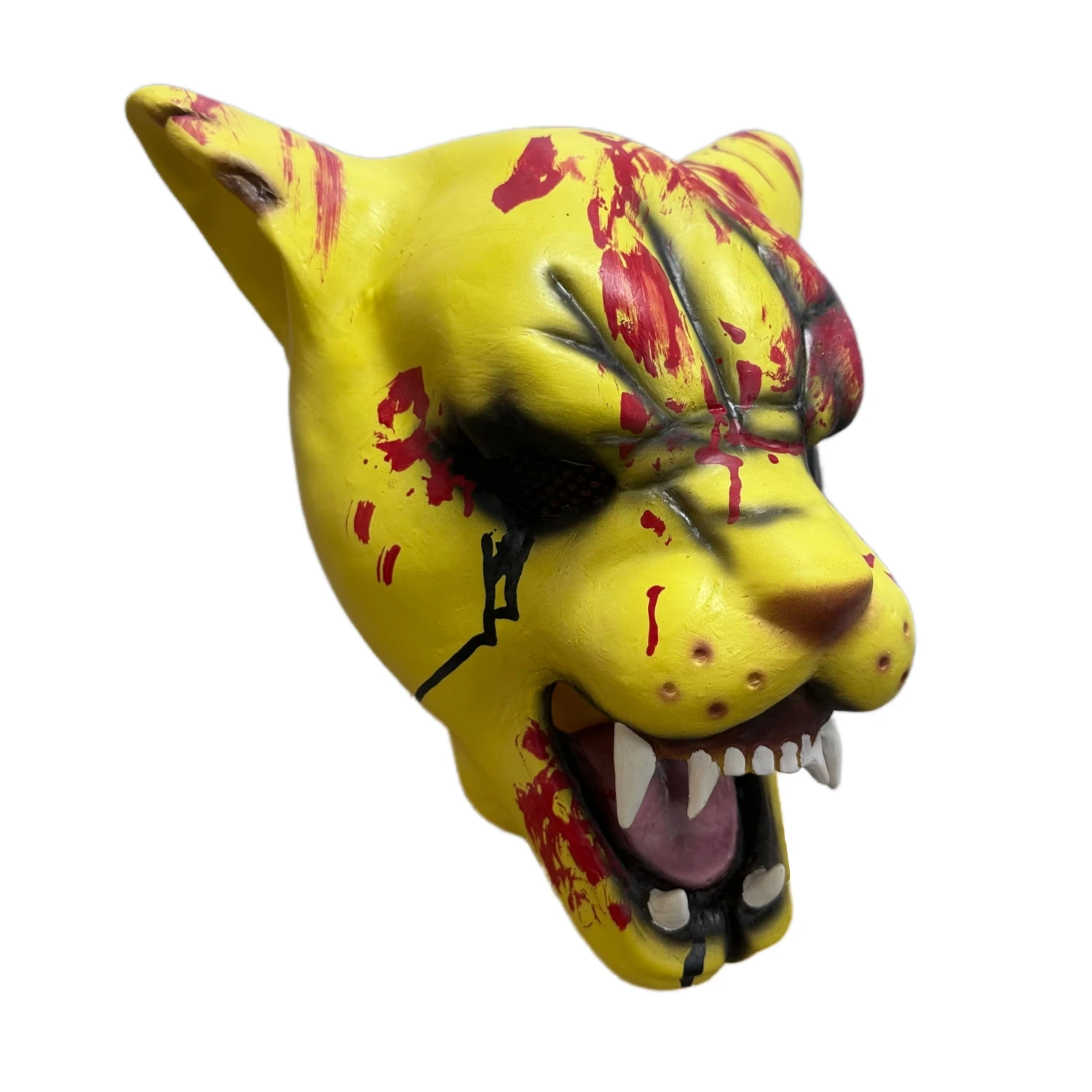 Hotline Miami Tony Tiger Maske Cosplay Lustige Tierkopfbedeckung Horror-Tigermaske für Halloween-Party-Requisite Blutige Tigermaske – Detail 6