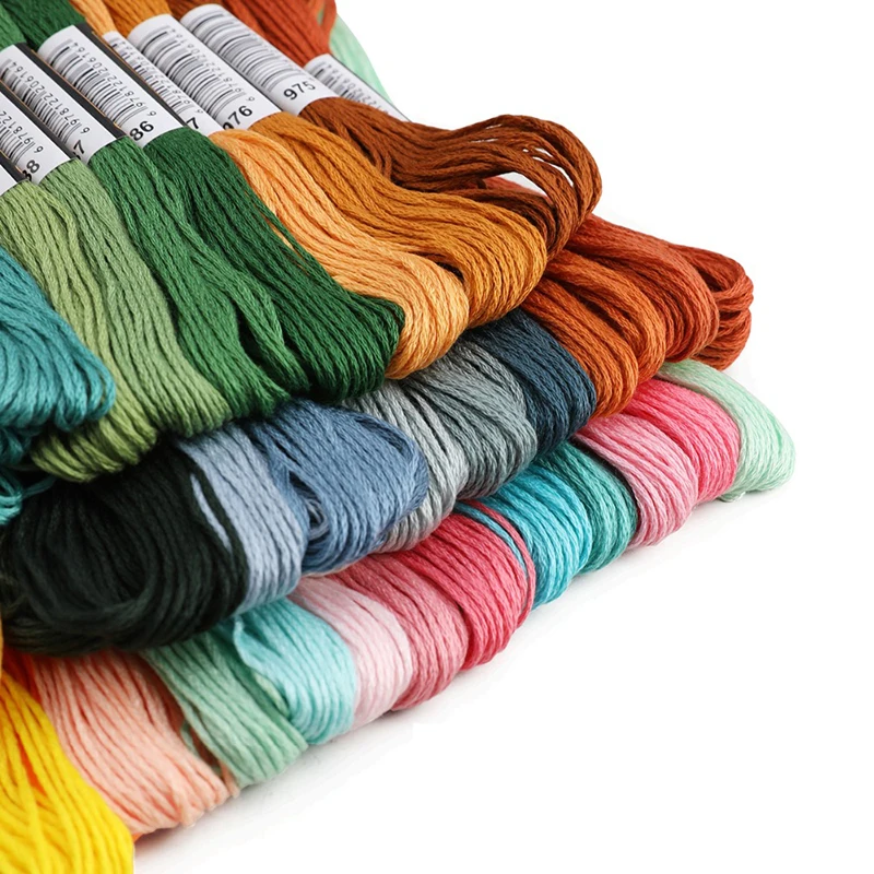 447 Colors Cotton Thread Cross Stitch Embroidery thread Floss Sewing Thread Skeins Craft Cross Stitch Embroidery Threads