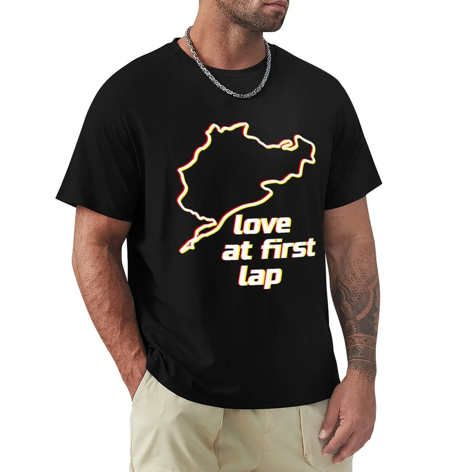Love at first lap - Nordschleife. Racing & Sim Racing - Motorsport Collection. T-Shirt Casual Graphic Print Tee