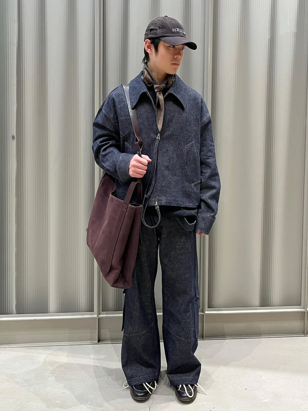 Nullus 26SS Vintage linen cotton washed deconstructed bright line anti-denim jacket loose profile jacket