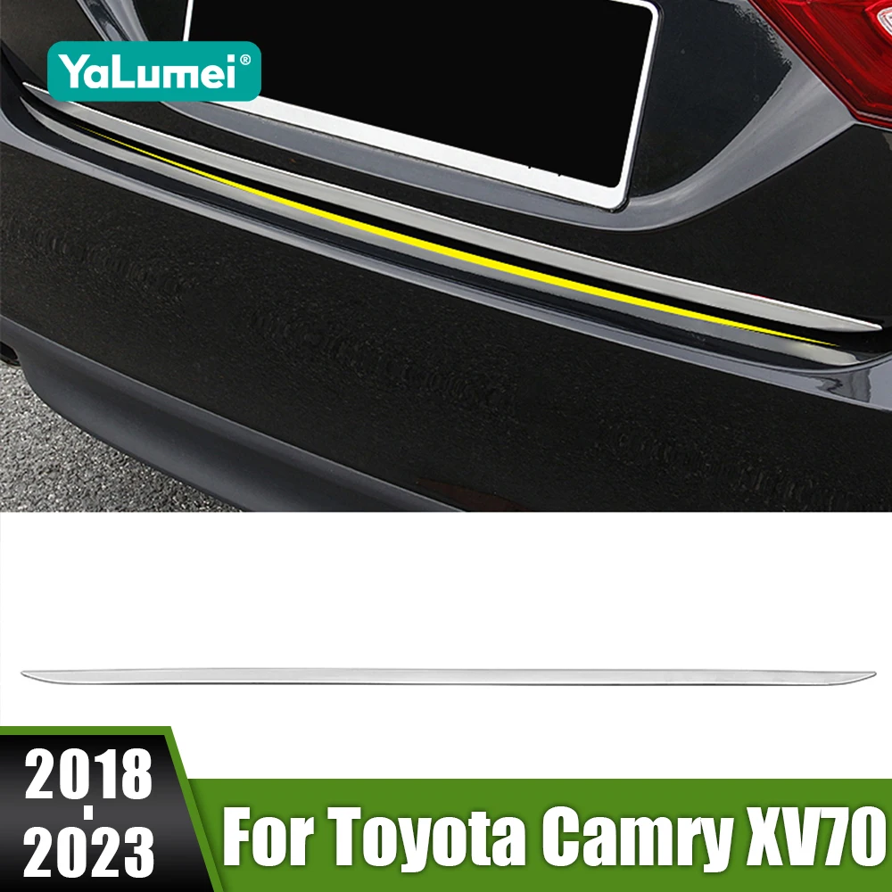 

For Toyota Camry XV70 70 2018 2019 2020 2021 2022 2023 Car Tail Gate Door Cover Trim Rear Trunk Molding Bezel Sticker Garnish