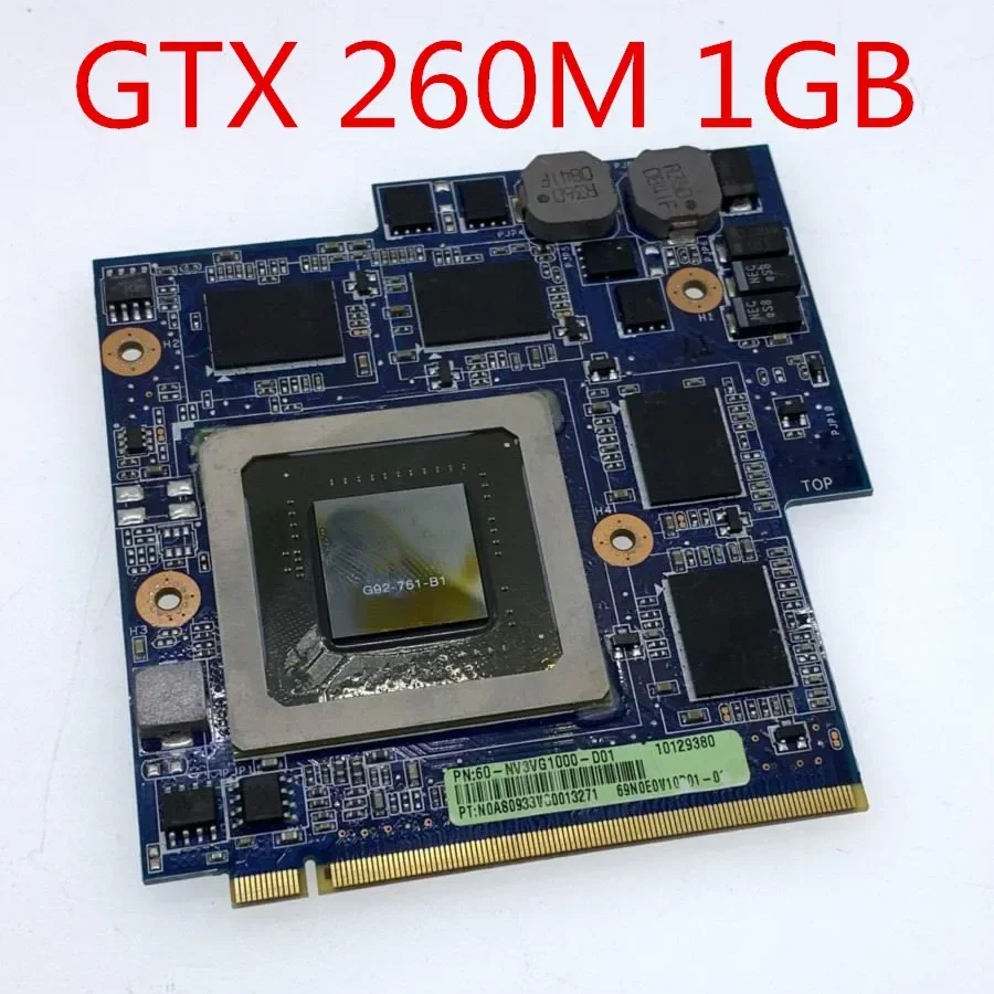 P/N 60-NV3VG1000-D01 GTX 260M 1GB DDR3 MXM Laptop notebook VGA Video Card for Asus G60VX G51VX G50VT G50V 08G2015GT21I