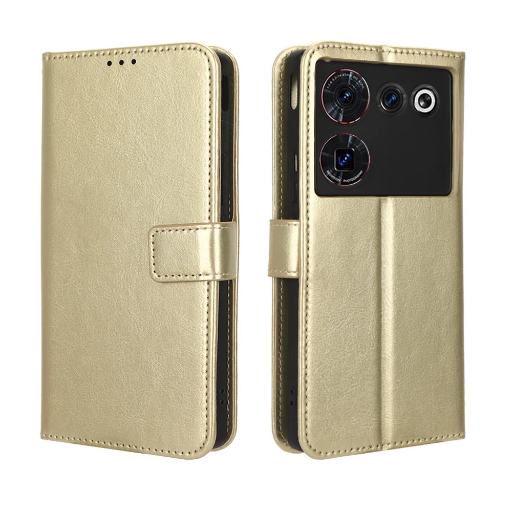 For Nubia Z50 Ultra Case Luxury Leather Flip Wallet Phone Case for Nubia Z50ultra Case Stand Function Card Holder Magnetic Cover